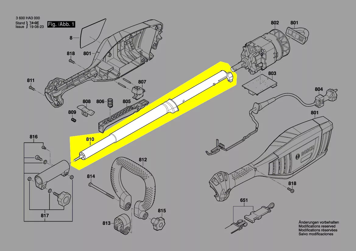 Barre de transmission réf. F 016 F04 269 Bosch